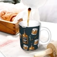 thumbnail image 3 of Yiaed Cigar Print Ceramics Coffee,Large Handle Design,Extra Large Tea and Coffee Cup for Office and Home Mugs, 3 of 6