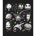thumbnail image 3 of Nightmare Before Christmas - Jack Skellington And Friends Grid -Men's Crew Fleece Sweatshirt, 3 of 5