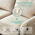 thumbnail image 5 of Gzxs 3 Seater Sofa Modern Sofa Couch for Living Room, 83" Comfortable Sofa Couch Fabric Upholstered Couch for Small Space, Apartment, Office, Studio, Bedroom (Beige), 5 of 9