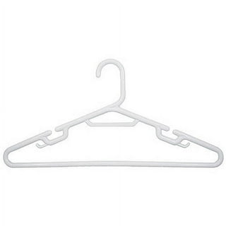 Mainstays Non-Slip Clothes Hangers, 10 Pack, White, Durable Plastic, TPE  Strips - AliExpress
