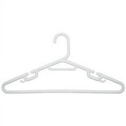 TAILOR MADE PRODUCTS Wisconic Heavy Duty Adult Plastic, Slotted Hangers 36 Pack, White 19 x .33 x 9.25