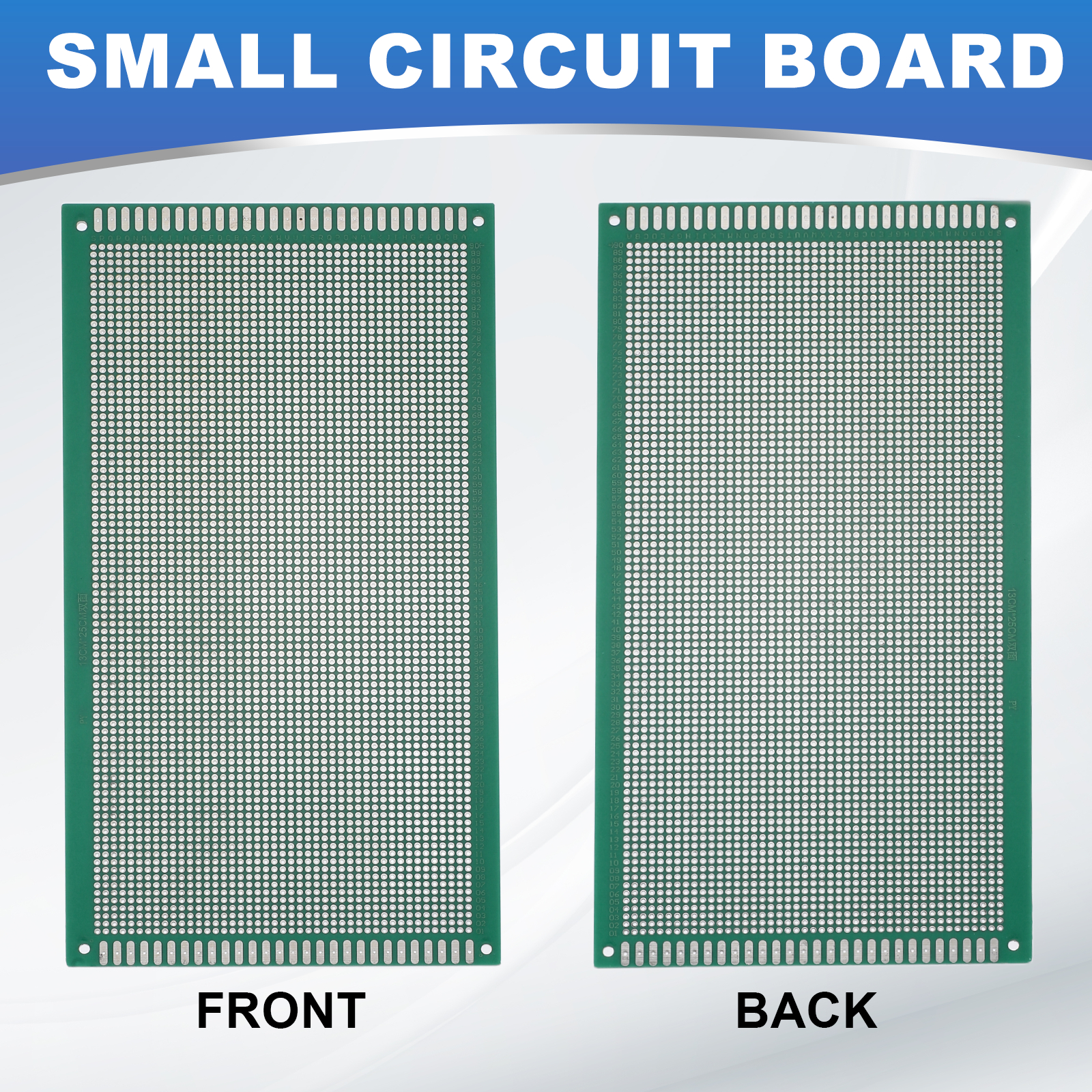 Uxcell 2Pcs Breadboard Solderable 250mm x 130mm Green Circuit PCB Board Double Sided Tin-Plated PCB Prototype Board for Electronics Prototyping, DIY Circuits Projects