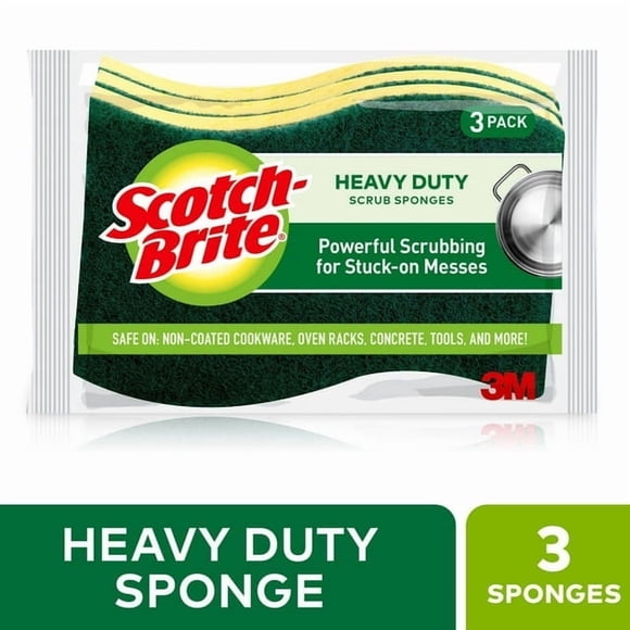 Scotch-Brite® Heavy Duty Scrub Sponge, 3-Count