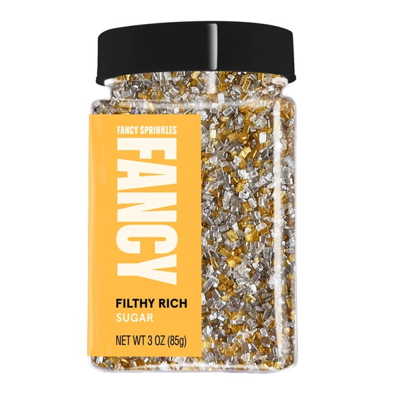 Fancy Sprinkles Filthy Rich Sugar, Dessert Sprinkles, 3 oz
