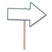 Beistle Blank Arrow Yard Sign With Silver Border White 3/Pack (54908)