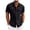 Black, variant on Ymyiu Men Button Down Shirt Short Sleeve Men's Western Shirts Short Sleeve Snap Plaid Cowboy Shirt Vintage Summer Casual Button Down Shirt Size XL(Green, XL)
