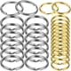 thumbnail image 4 of 200 PCS Pequeños anillos de llavero aros divididos anillos redondos accesorios para la organización de llaves y fabricación de manualidades, 4 of 8