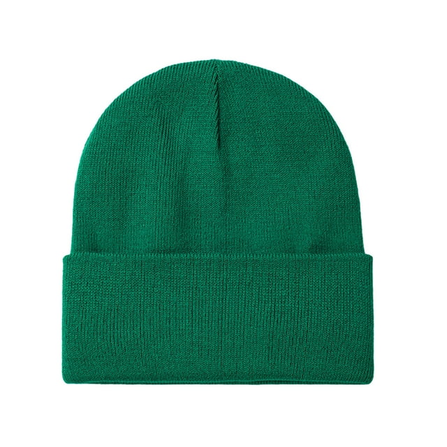 FAIWAD Beanie Hat for Unisex Ribbed Knitted Slouchy Beanie Hats Solid Color Soft Foldable Hat