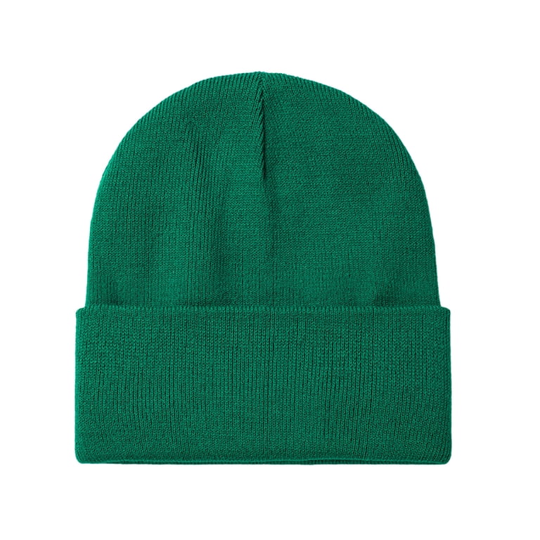 Women\'s Pink Green 2 Packs Stylish Winter Warm Knitted Beanie Skull Hat Cap A POP OF COLOR ➕ Brightening Winter: The Red Beanie As  main image 4