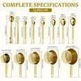 thumbnail image 2 of 13Pcs Stainless Steel Measuring Cup Spoon Set Versatile Rust Resistant Nesting Measure Cup Spoon With Engraved Measurement for Dry and Liquid Ingredient, 2 of 9