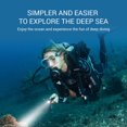thumbnail image 2 of Linterna de buceo 1000LM Antorcha de buceo Brillo ajustable Luz de buceo XM-L2 Luces LED submarinas Admite 150 minutos de iluminación bajo el agua, hasta 300 m de rango de iluminación y resistente al agua dentro de 50 m Zhivalor B-F2-Flashlight, 2 of 8