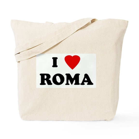 CafePress - I Love ROMA Tote Bag - Unisex Canvas Tote Bag, Beige, 1-Piece