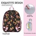 thumbnail image 5 of Vintage Reindeer Student Backpack – Nordic Forest Art Design With Geometric Rustic Woodland Buck Wild Nature Aesthetic Print, 5 of 6