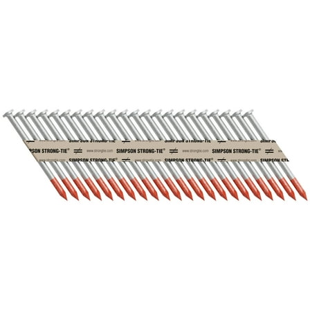 Simpson Strong-Tie N10DHDGPT2500 Strong-Drive 33 SCN Smooth-Shank Connector Nail 2-1/2 in. x .148 in. HDG 2500-Qty
