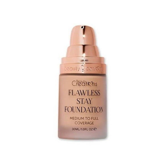 Base de maquillaje Beauty Creations Fawless stay foundation 55 larga duración de 30ml
