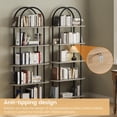 thumbnail image 4 of 71 - pulgada de altura arched estante: 5 - tier con metal frame, freestanding para exposición rack abiertos estante para dormitorio, sala de estar, y oficina, 4 of 6