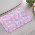 thumbnail image 2 of Pink Butterfly Pattern Bathroom Rugs Mat,Non Slip Microfiber Bathroom Rug,Rubber Backing,Soft Bathroom Mats for Bathroom Floor,Tub and Shower,17x27in(43x68cm), 2 of 5