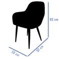 thumbnail image 4 of Sillón Comedor Eames Tapizado Rack & Pack  Rosa Terciopelo Sala Habitación, 4 of 4