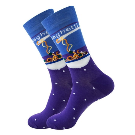 

Happy men s and women s socks fashion color street medium socks
