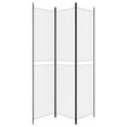 thumbnail image 2 of vidaXL 3-Panel Room Divider White 150x220 cm Fabric, 2 of 5