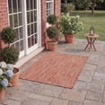 thumbnail image 4 of SAFAVIEH Courtyard Blazhe Chevron Indoor/Outdoor Area Rug, Red/Beige, 4' x 5'7", 4 of 12