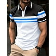thumbnail image 6 of 2024 New Men's Polo Shirt Stripes Short Sleeve T-Shirts Casual Business Button Top Tees Summer Polo Shirts High Quality Clothes, 6 of 6