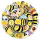 thumbnail image 2 of Calcomanías con bonitos dibujos animados de abejas, 50 unidades, impermeables, 2 of 2