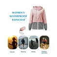 thumbnail image 5 of Rosvigor Womens Waterproof Raincoat Lightweight Color Block Jackets Windproof Hooded Jacket with Pockets, 5 of 6