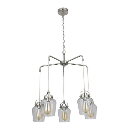 53525-BNK Craftmade Lighting Trystan - Five Light Chandelier in Transitional Style - 27.5 inches wide by 22 inches high-Brushed Polished Nickel Finish