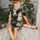 thumbnail image 4 of Balery Vintage Sunflower Cow Conjunto de Pijama Infantil de Manga Corta con Estampado – Ropa de Dormir de Algodón Suave-Small, 4 of 6