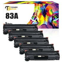 Toner Bank 83A Toner Cartridge Compatible for HP 83A CF283A 83X CF283X Work for HP Laserjet Pro MFP M127fw M127fn M225dn M225dw M125nw Laserjet Pro M201dw M201n M201 Printer Ink (5-Pack, Black)