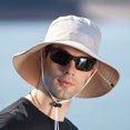 thumbnail image 3 of Waterproof Wide Brim Sun Hat with Adjustable Chin Strap for Outdoor Activities, Hiking, Fishing, and Travel, 3 of 3
