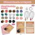 thumbnail image 3 of 24 Sets Valentines Day Cards Natural Gemstone Crystals Rocks Minerals Bulk, Valentine Exchange Card for Kids Girls Boys Class Classroom Party Favors, 3 of 6