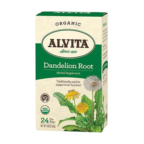 Alvita Caffeine Free Dandelion Root Roasted Tea Bags 24 Ea
