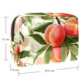 thumbnail image 5 of PeachPVC Cosmetic Storage Bag with Zipper, Printed Design -Makeup Organizer, Hanging Cosmetic Travel Bag for Women, and Girls Out and about or Travel., 5 of 6