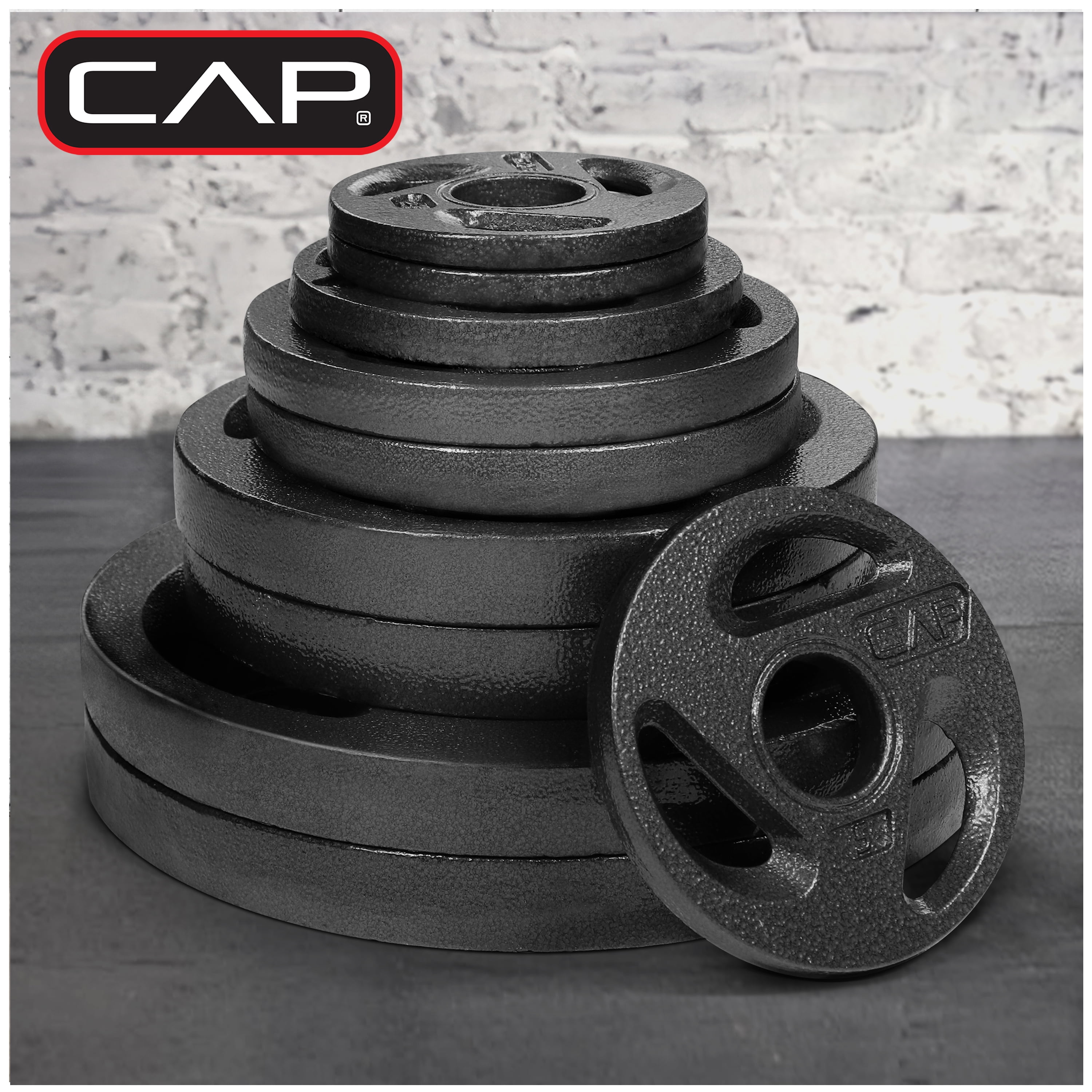 (2 pack) CAP Barbell 2" Olympic Grip Plate, 45lb Single