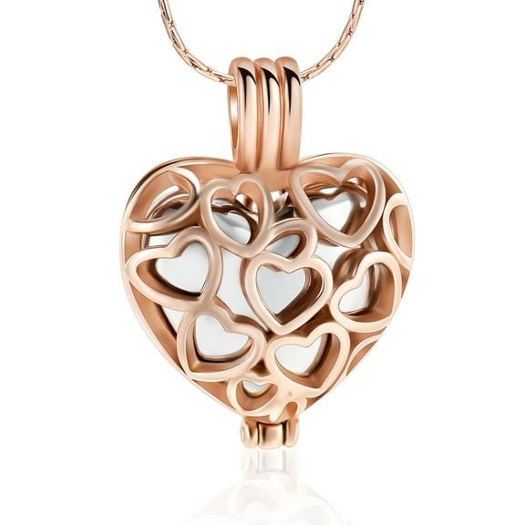 Heart Vial Locket Memorial Cremation Jewelry for Ashes Holder Urn Necklace Keepsake Jewelry