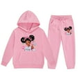 thumbnail image 4 of WEAIXIMIUNG Chandails en Molleton pour Filles Mode Décontractée Imprimée à Manches Longues avec Capuche et Pantalon Ensemble 4-5 Ans, 4 of 4