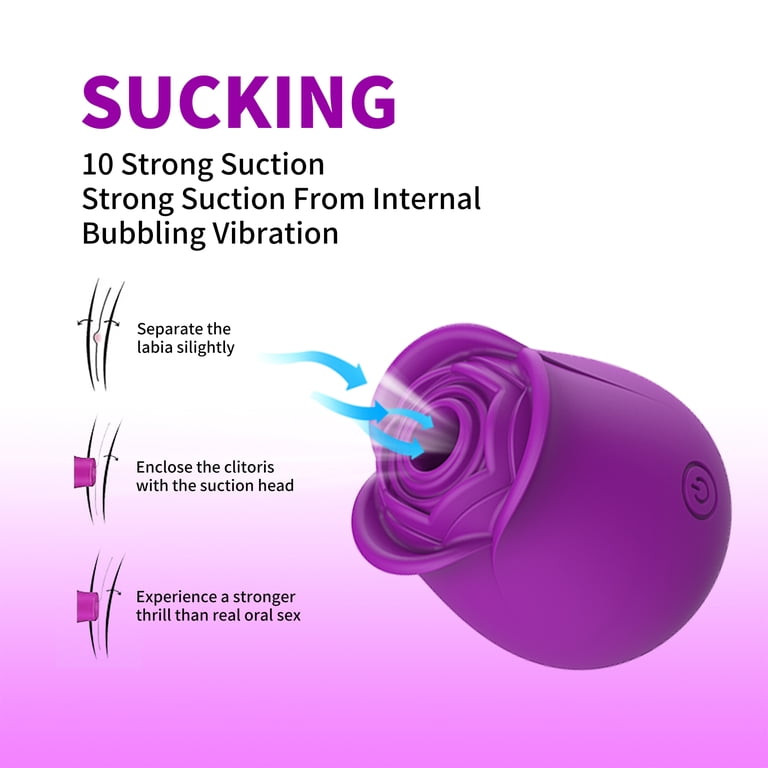 Octmom Rose Sex Toys G Spot Vibrators for Women, Purple