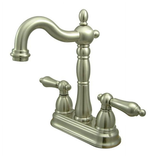 Kingston Brass KB1498AL 4 Inch Center Bar Faucet - Satin Nickel