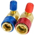 thumbnail image 3 of 2Pcs Quick Coupler Adapter Professional Air Conditioning Coupler Adapter Sturdy AC High and Low Auto Fitting Coupler Connector Replacement for Car Air Conditioner, 3 of 11