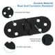 thumbnail image 4 of Bisagra de Mesa Plegable Uxcell, Paquete de 4, Aleación de Zinc, Bisagras de Mesa de Máquina de Coser de 180 Grados con Bordes Redondeados para Armario, Negro, 4 of 7