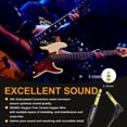 thumbnail image 3 of Cable de Instrumento HOSONGIN Negro TRS 1/4 Pulgadas Ángulo Recto a Recto para Guitarra, 3 of 7