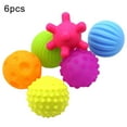 thumbnail image 2 of Cheers 6Pcs Sensory Touch Multiple Textured Baby Balls with BB Sound Bath Education Toy, 2 of 6