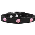 thumbnail image 3 of Mirage Pet Products Leather Floral Dog Collar, Black, L/XL, 3 of 3