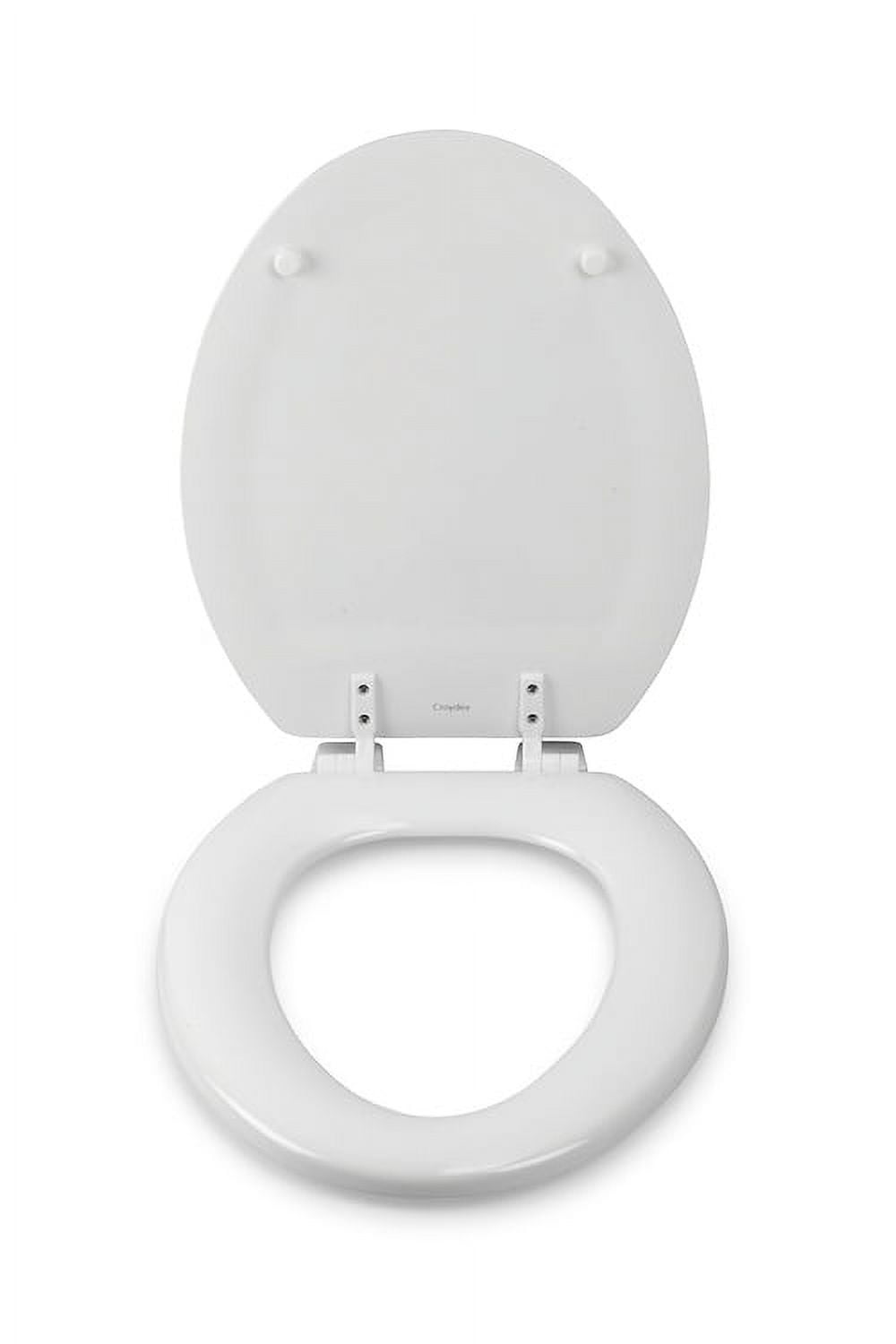Croydex  19" Tanner Elongated Stick -Tight™ Wood Toilet Seat