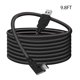 thumbnail image 1 of Cable de conexión USB A a USB C para auriculares VR Oculus Quest 2 y Quest, USB 3.2 Gen1 de 5 Gbps de alta velocidad y carga rápida para juegos de PC, 3 m/10 pies, 1 of 8