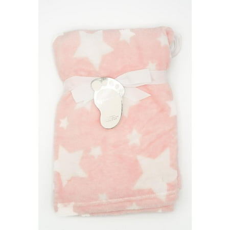 UPC: 0620281016356 | 3 Stories Trading Co Plush Fleece Star Print Baby Blanket Pink