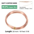 99.9 Soft Copper Wire, 14 Gauge 16FT Pure Copper Wire Craft Wire for