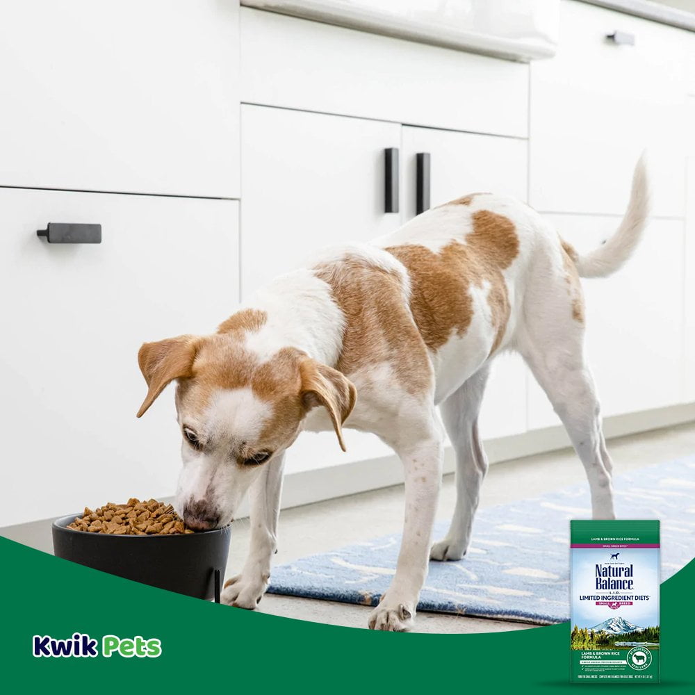 Natural Balance Pet Foods L.I.D. Small Breed Bites Dry Dog Food Lamb & Brown Rice, 4 lb